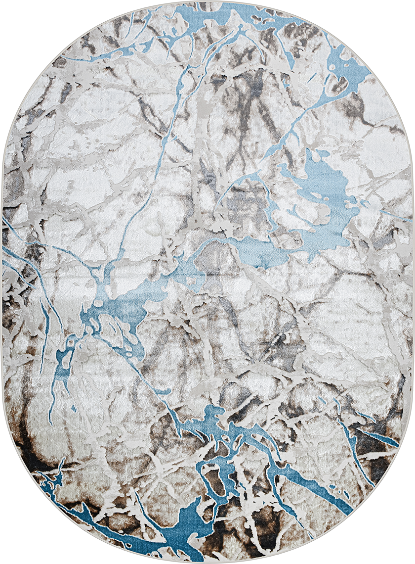 картинка 37891A OVAL BLUE FLS / BEIGE FLS магазин являющийся официальным дистрибьютором в России 