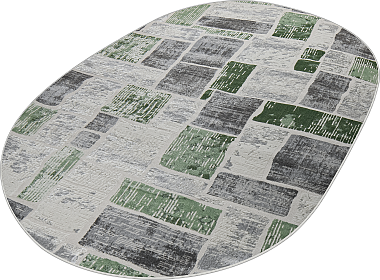 картинка 38471A OVAL GREEN FLS / L.GREY магазин являющийся официальным дистрибьютором в России 