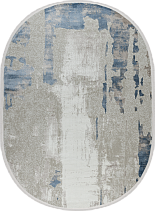 51273B oval BLUE / CREAM