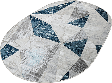 картинка 37515A OVAL BLUE FLS / L.GREY магазин являющийся официальным дистрибьютором в России 