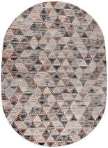 36853A oval L.BEIGE / GREY