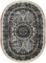 20273A oval CREAM / NAVY