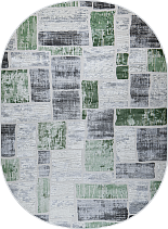 38471A oval GREEN FLS / L.GREY