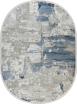 51272B oval BLUE / CREAM