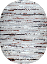 38462A oval ROSE FLS / L.GREY