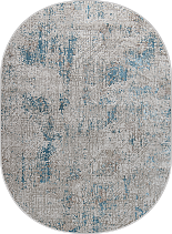 38549A oval BLUE FLS / CREAM FLS