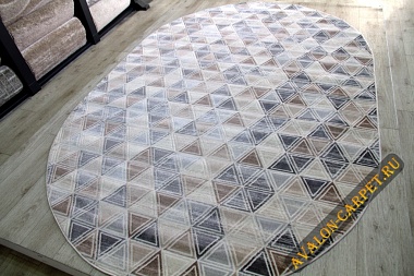 картинка 36853A OVAL L.BEIGE / GREY магазин являющийся официальным дистрибьютором в России 