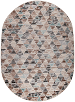 36853A oval L.BEIGE / BLUE