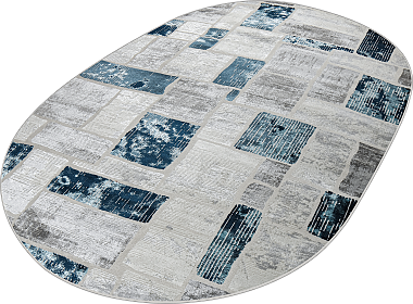 картинка 38471A OVAL BLUE FLS / L.GREY магазин являющийся официальным дистрибьютором в России 