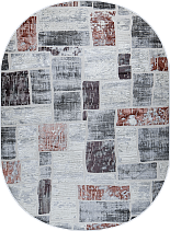 38471A oval ROSE FLS / L.GREY