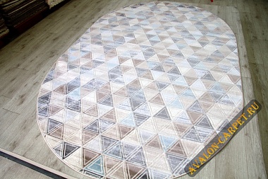 картинка 36853A OVAL L.BEIGE / BLUE магазин являющийся официальным дистрибьютором в России 