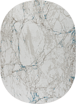 38896A oval BLUE FLS / BEIGE FLS